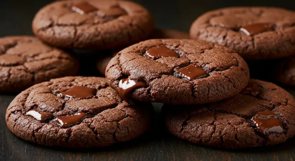 Chocolate Cookies Recipe with Gooey Melted Chocolate